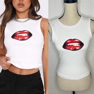 White Fox Bad Decisions Tank White